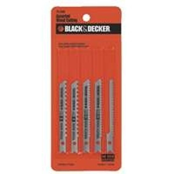 Black & Decker Jig Saw Blade Kit, 5Piece 75530 Zoro